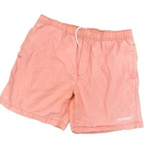 Men’s paradox salmon pink chubbies style shorts drawstring Sz medium